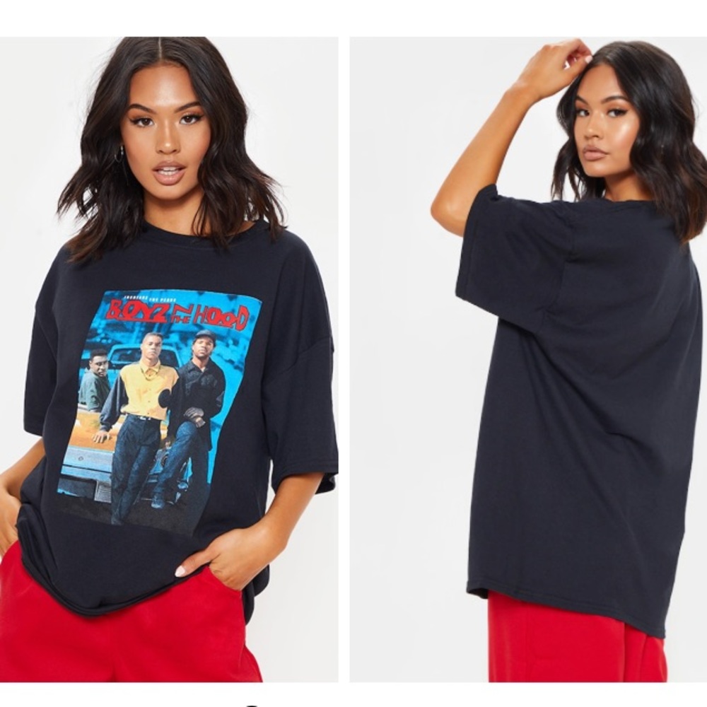 PrettyLittleThing Boyz n the Hood Oversized T